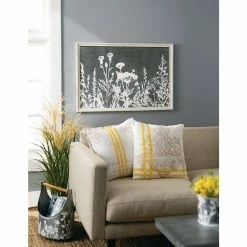 SULLIVANS Whitewashed Metal Flower Trug With Handles (Set of 2) -VIGORO Sales whitewashed sullivans plant pots met1699 4f 1000