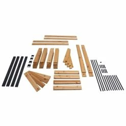 Vigoro 2 ft. x 4 ft. Elevated Cedar Garden Bed with Shelf (Vinyl Legs) -VIGORO Sales wood vigoro raised planter boxes 445190 44 1000